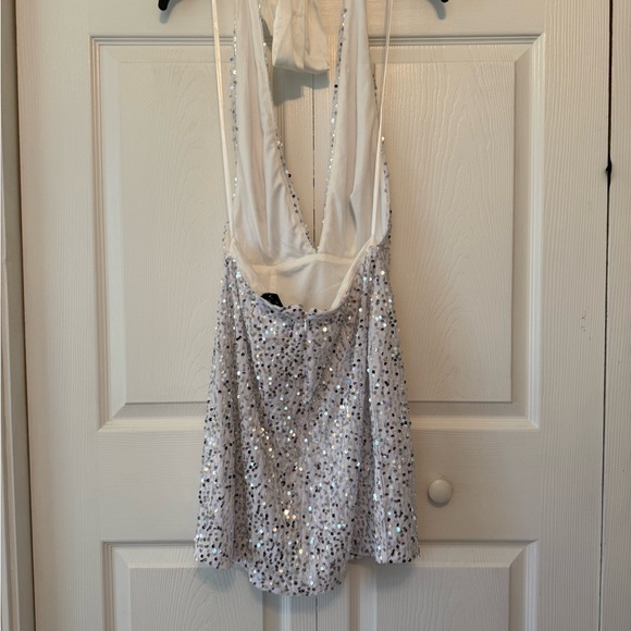 Angel Biba by Selfie Leslie White Sequin Mini Dress - Picture 2 of 7